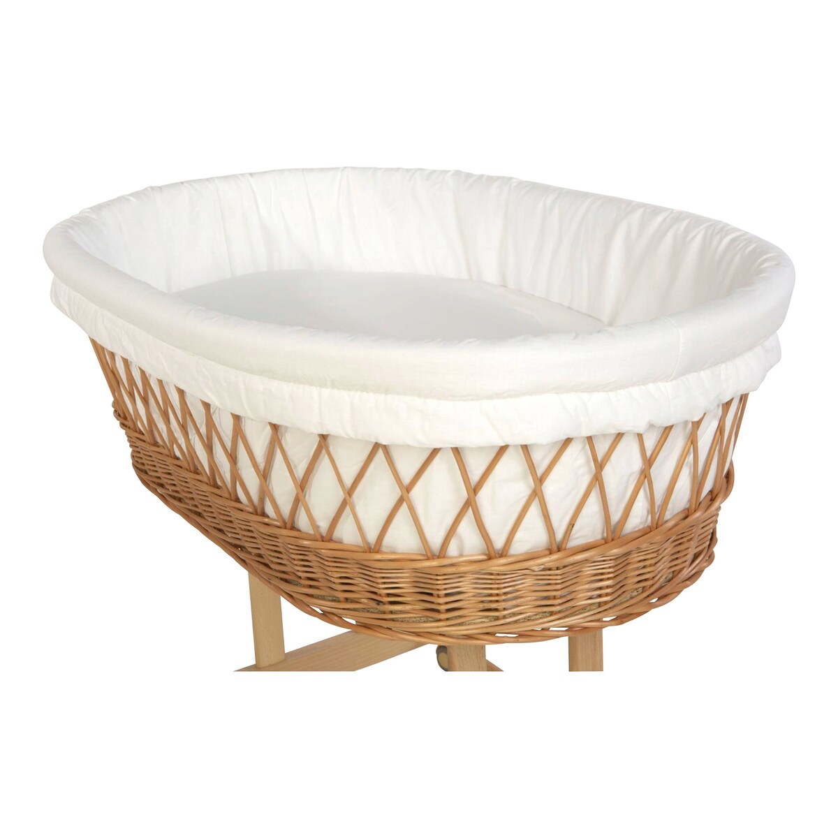 Babyvugge Maxi Basic med sengehimmel 86 x 46 cm - Mionido