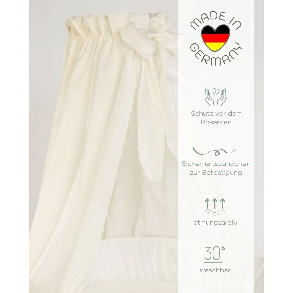 Babyvugge Maxi Basic med sengehimmel 86 x 46 cm - Mionido