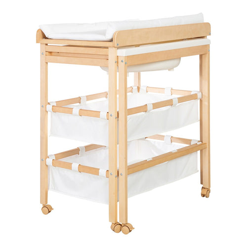 Bade- og stellekombinasjon Baby Pool uttrekkbar 83x56 cm forfra