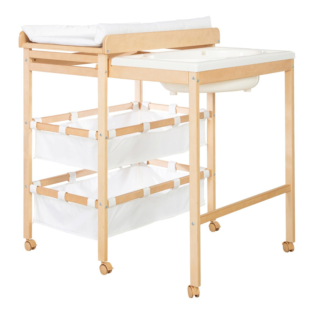 Bade- og stellekombinasjon Baby Pool uttrekkbar 83x56 cm bakside