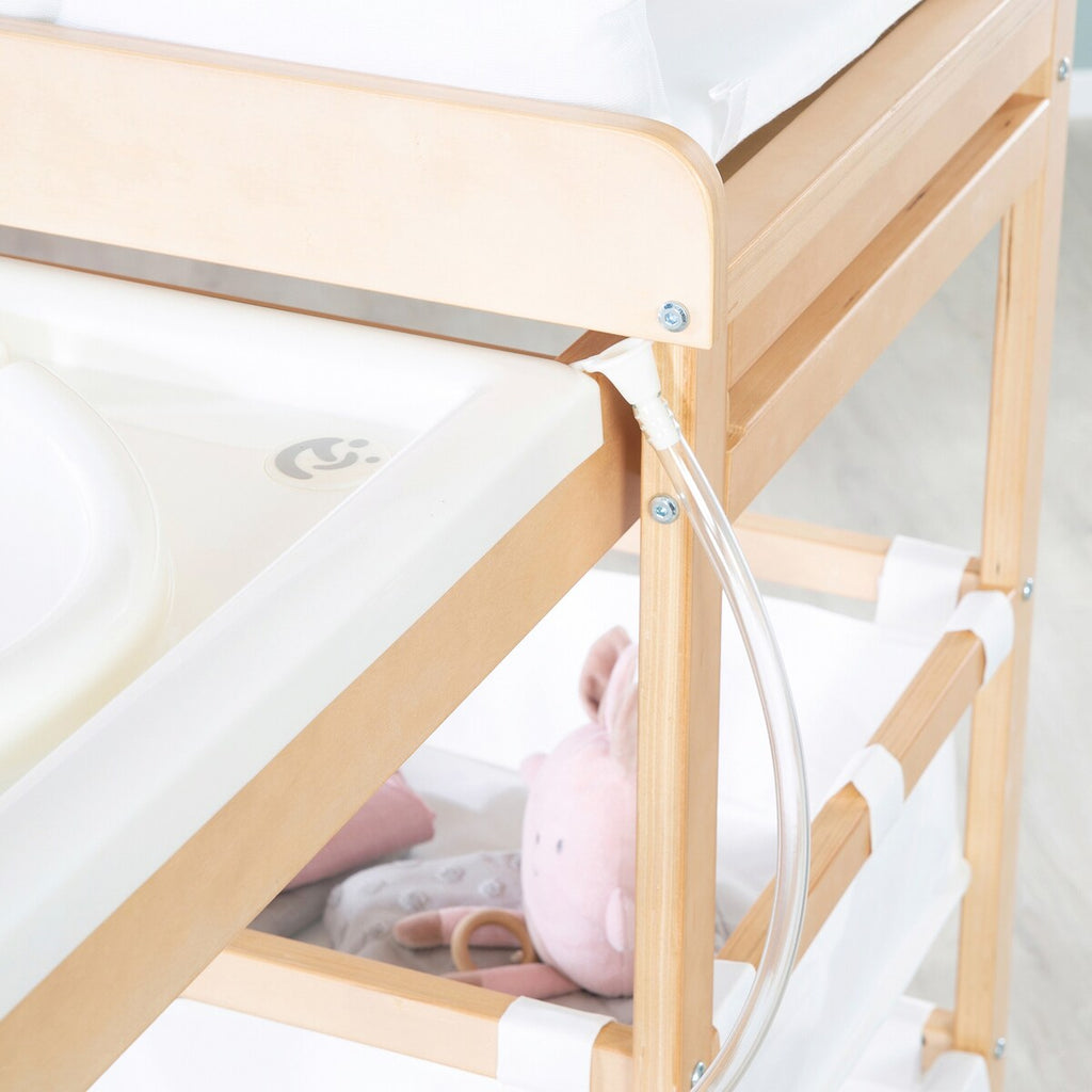 Bade- og stellekombinasjon Baby Pool uttrekkbar 83x56 cm - roba