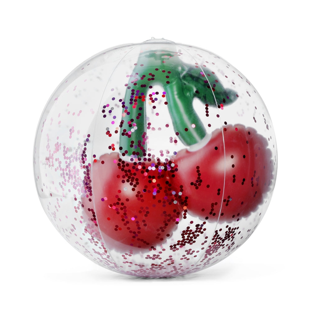 Badeball med kirsebær PVC Ø 40 cm fra 3 år - forfra