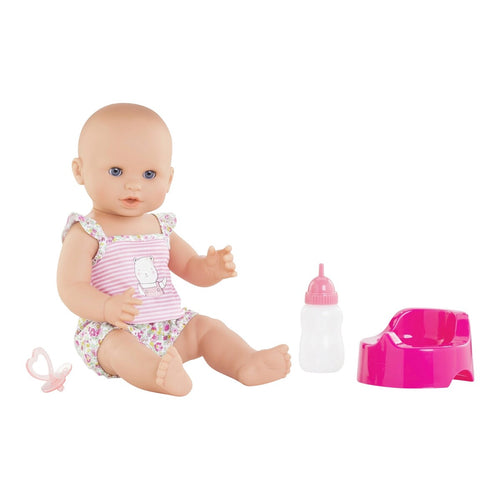 Badedukke Emma 36 cm med drikke- og våtfunksjon forfra