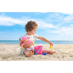 Badedukke Oceane 30 cm med badedyr bakside