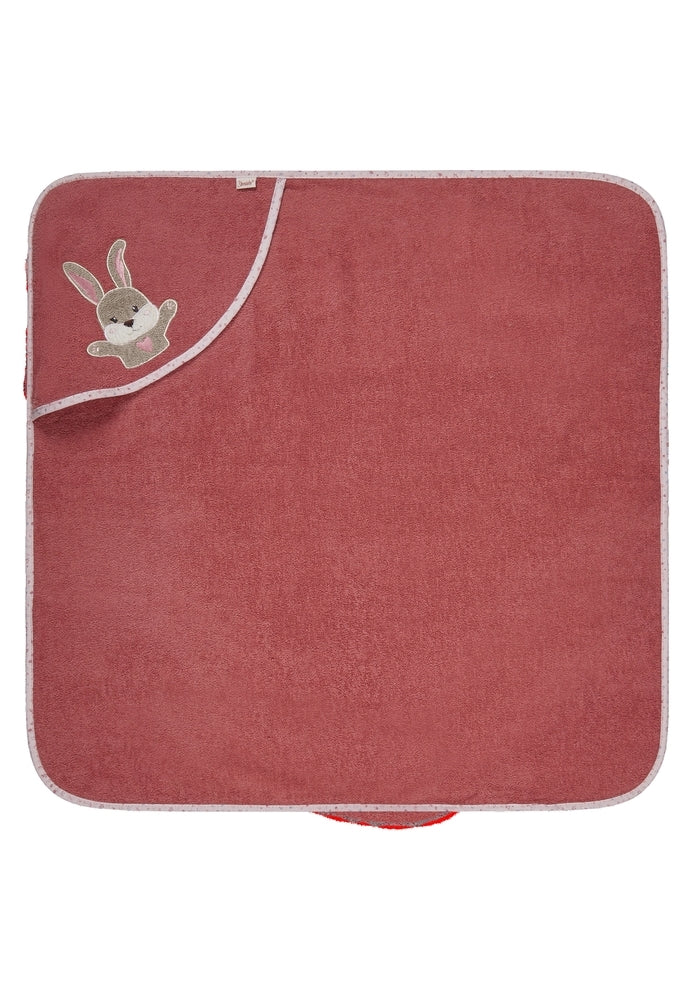 Badehåndkle med hette 80x80 cm Hanni bomull - Sterntaler forfra