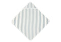 Badehåndkle med hette frotté 75x75 cm Stripe Sea Green forfra