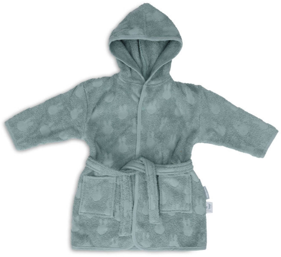 Badekåpe frotté Miffy Jacquard 1-2 år Sea Green forfra