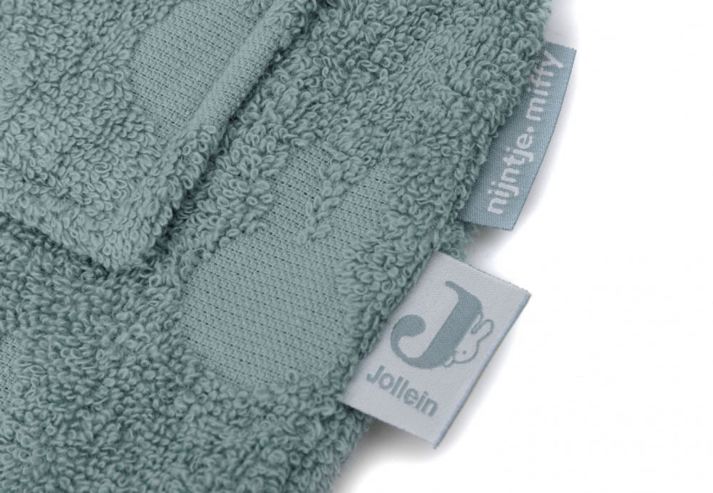 Nærbilde av hette på Badekåpe frotté Miffy Jacquard 1-2 år Sea Green