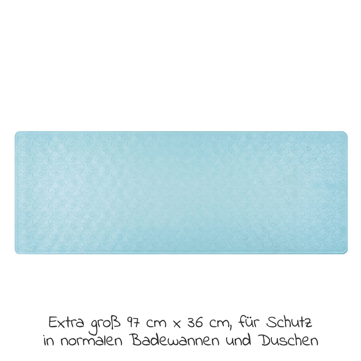 Bakside av Badekarmatte MyHappyBath Mat XL antibakteriell med sugekopper