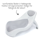 Badekarsete Delfin ergonomisk form bakside