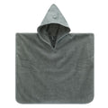 Badeponcho i bomullsfrotté 59 x 54 cm, hval grønn forfra