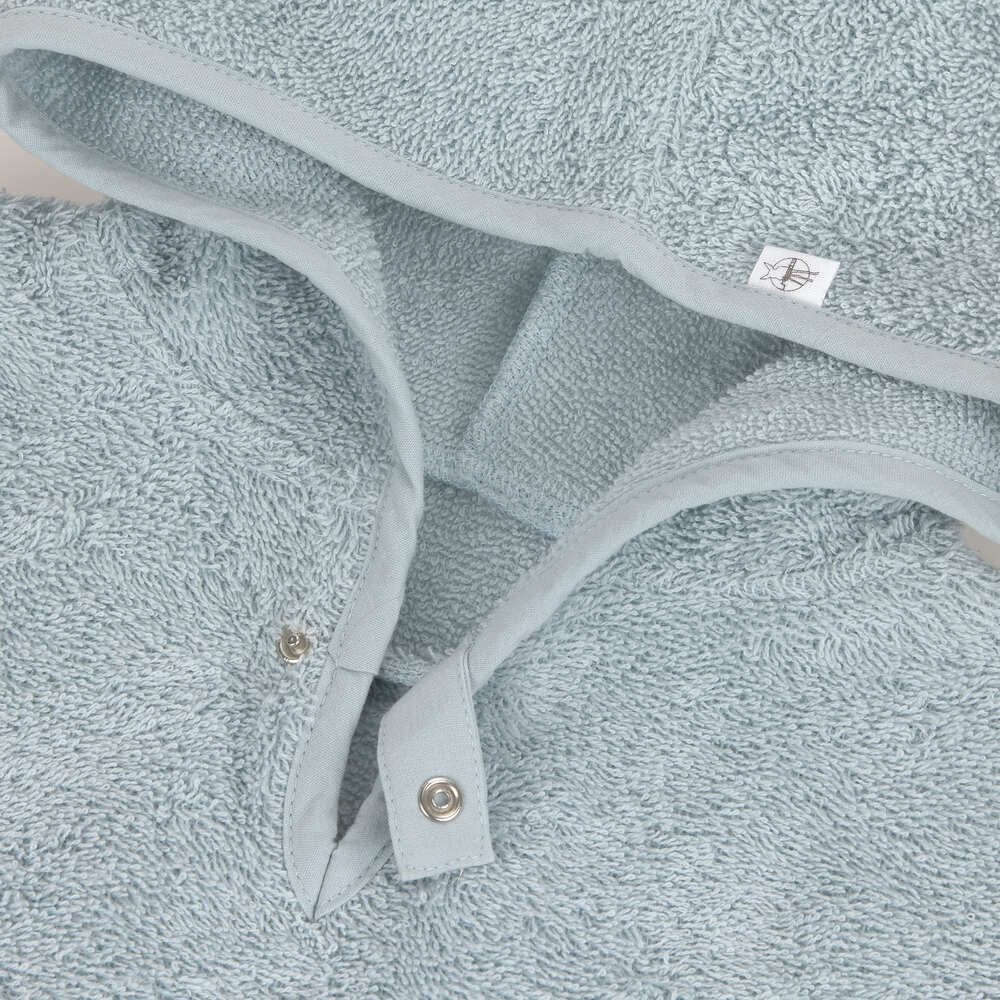 Nærbilde av stoff på Badeponsjo i froteé med hette 1-3 år - Lässig