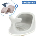 Badesett badekarsete Hval med sugekopper for trygg bading