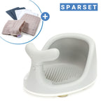 Badesett badekarsete Hval med sugekopper for trygg bading