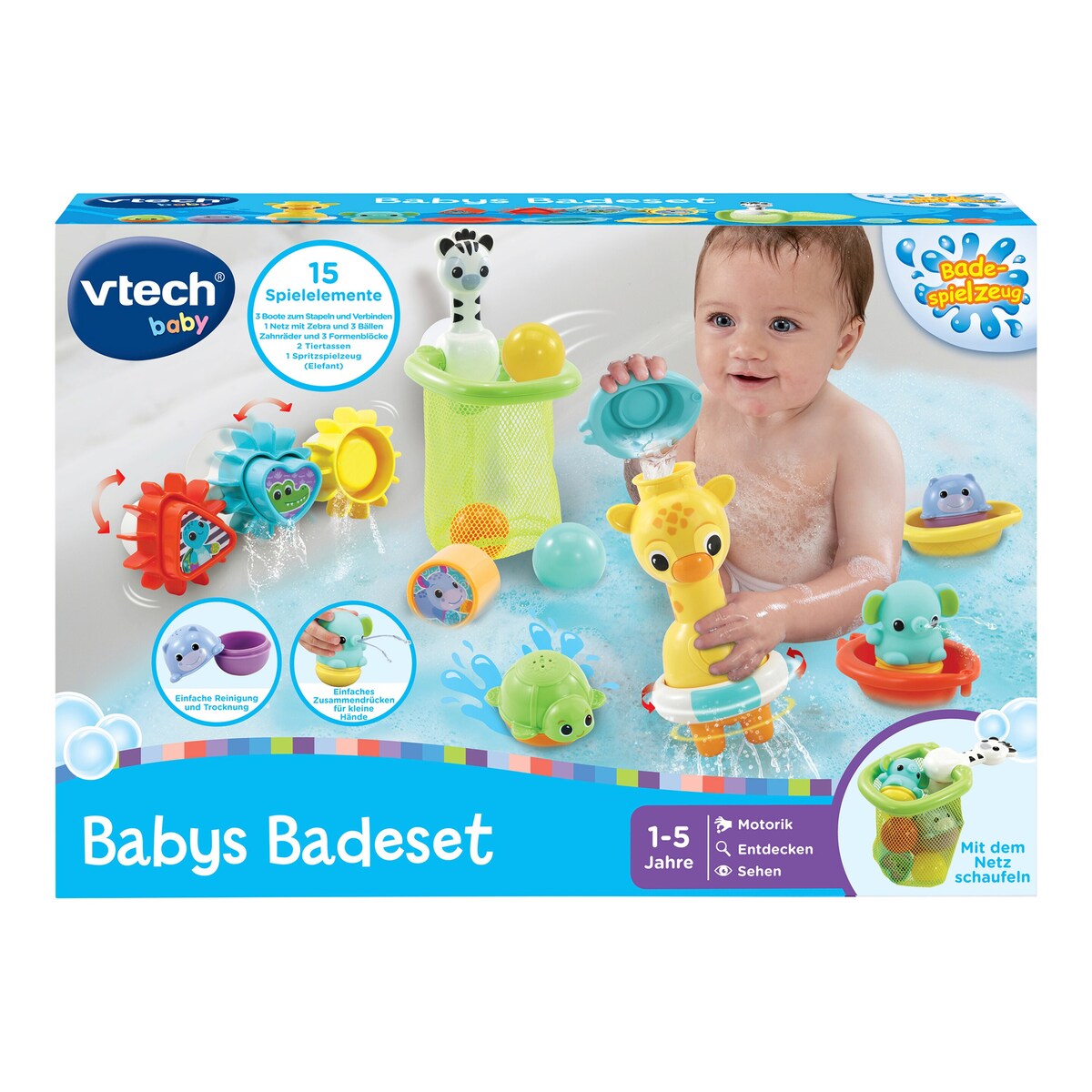 Badesett med 6 leker for barn fra 12 mnd - VTech komplett sett