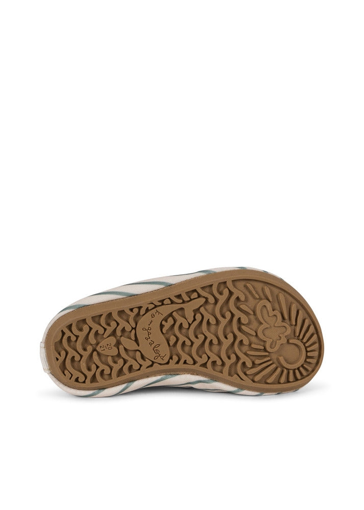 Nærbilde av Badesko Aster Tea Stripe UPF 50+ str. 20-21 materiale