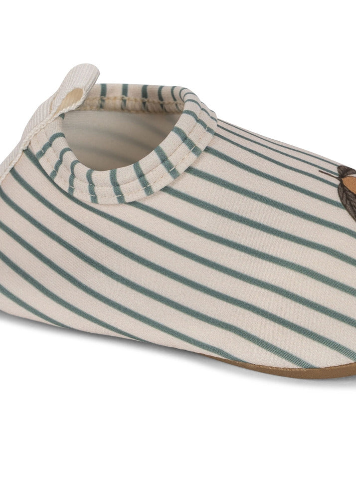 Detalj av såle på Badesko Aster Tea Stripe UPF 50+ str. 20-21