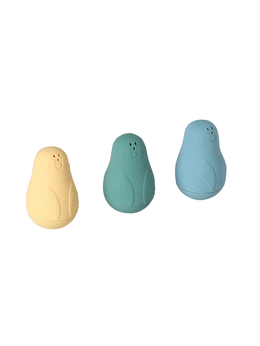 Badesprøytefigurer pingviner 3-pack silikon forfra