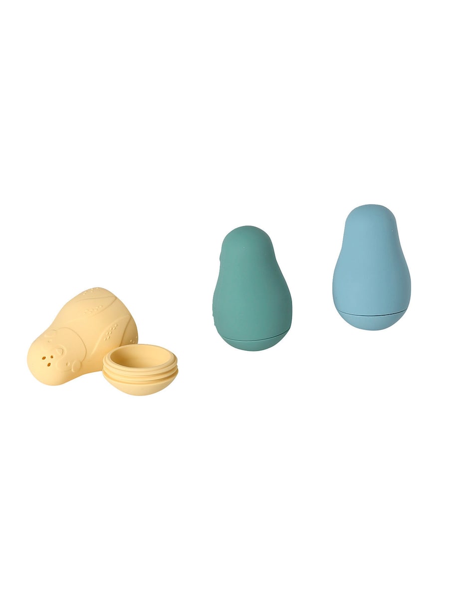 Badesprøytefigurer pingviner 3-pack silikon bakside