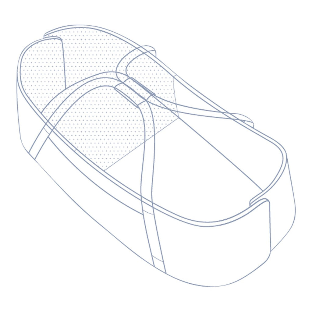 Bærbart babynest Nest'n Go 70x32 cm med bæreveske inkludert bæreveske