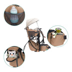 Nærbilde av polstret 5-punkts sele på Bæremeis Adventure