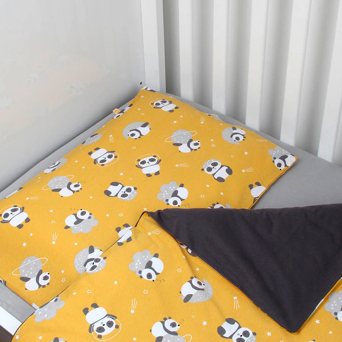 Sengetøy i bomullsjersey 100x135/40x60 cm vendbart - schlummersack