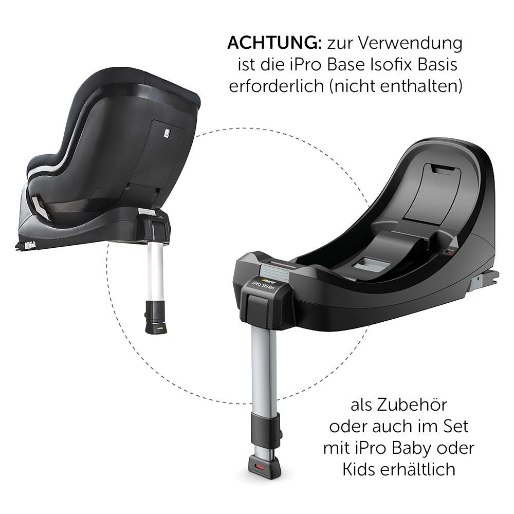 Bakovervendt bilstol iPro Kids i-Size 40-105 cm Hauck bakside