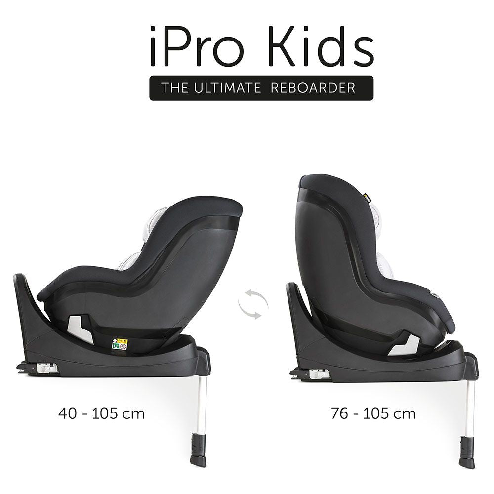 Montert Bakovervendt bilstol iPro Kids i-Size 40-105 cm Hauck i bil