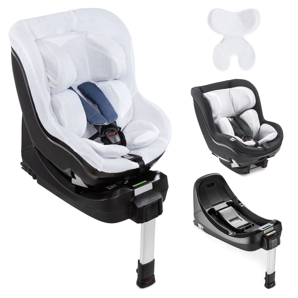 Bakovervendt bilstol iPro Kids i-Size med Isofix-base forfra