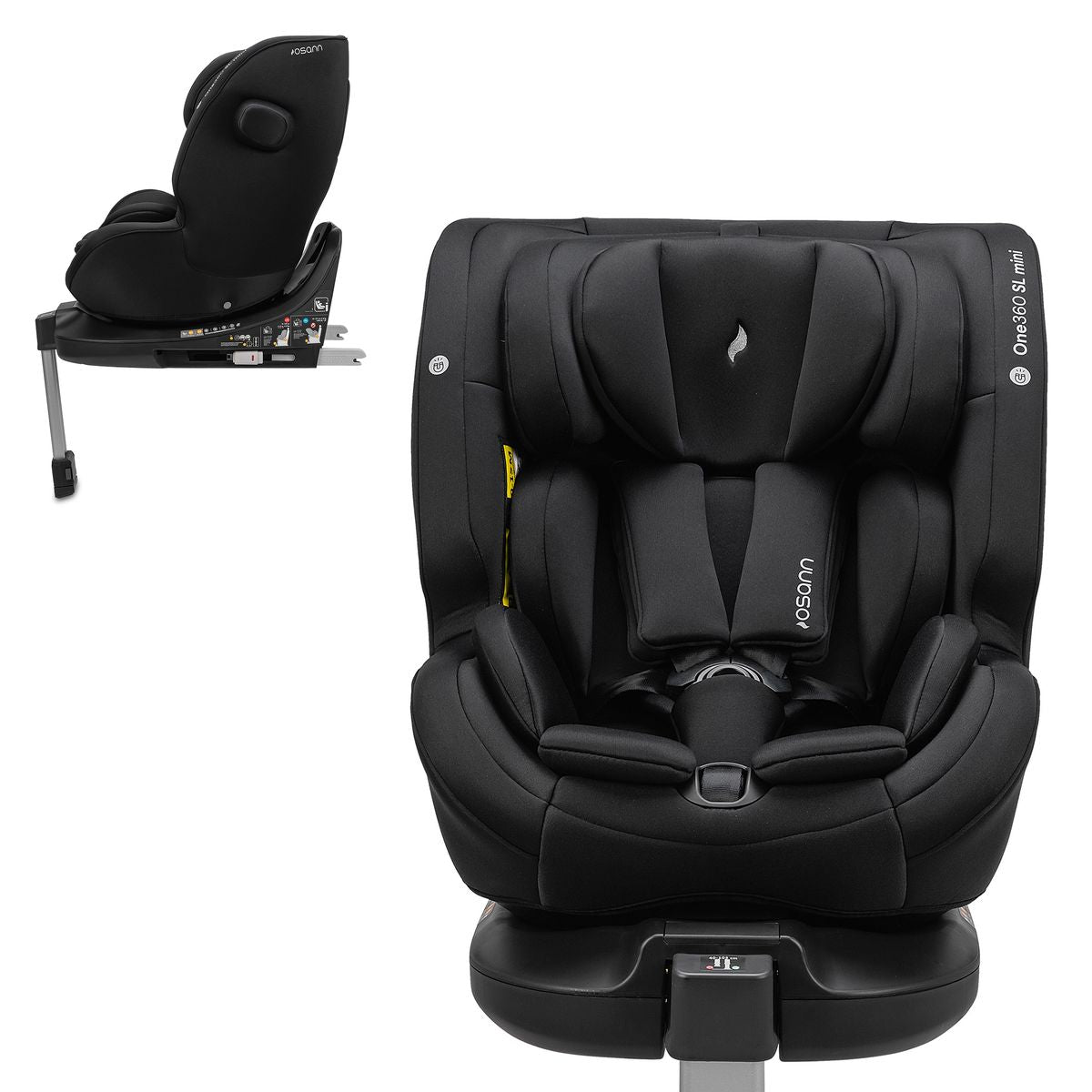 Bakovervendt bilstol One 360 SL mini dreibar 40-105 cm - Osann forfra