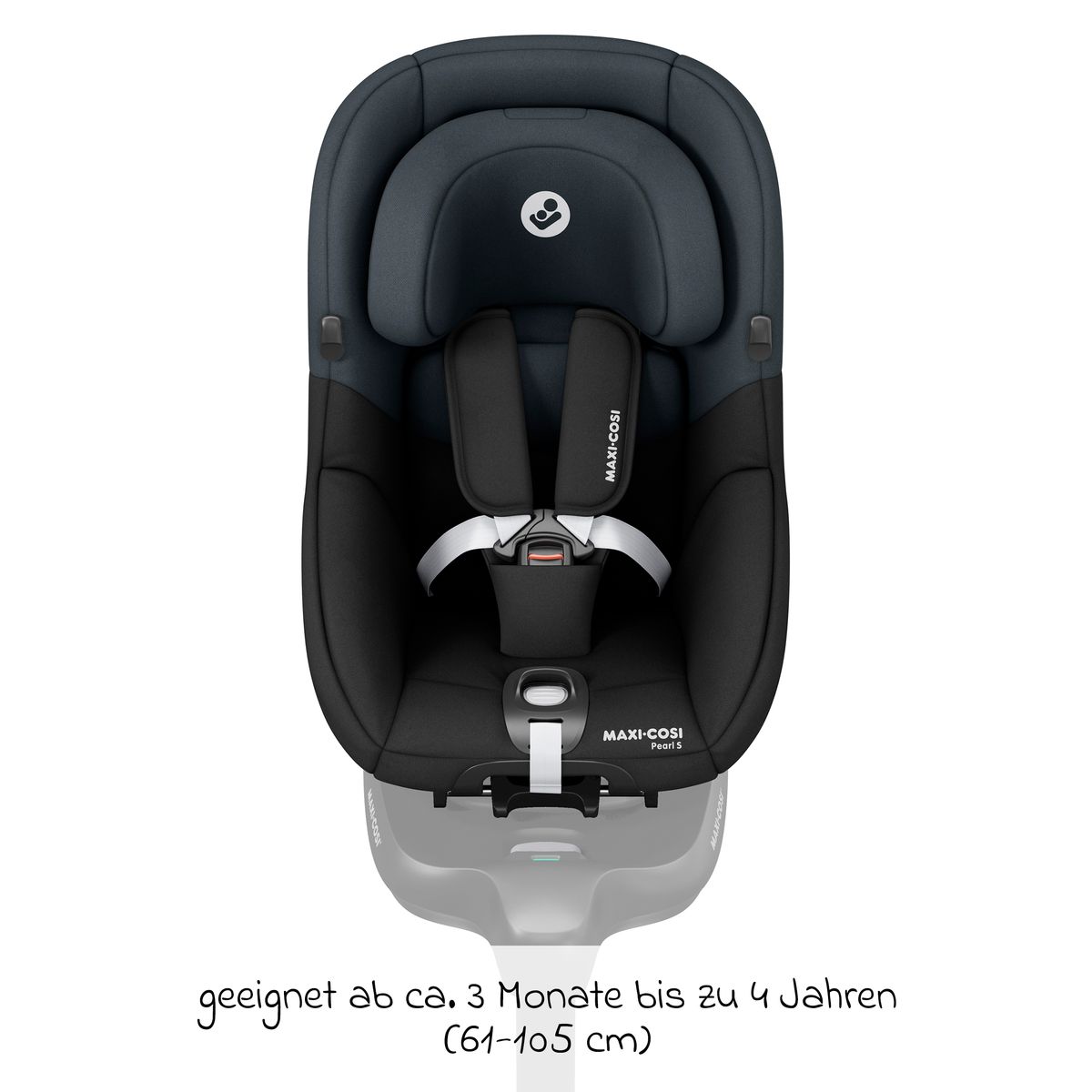 Bakovervendt bilstol Pearl S i-Size bakside