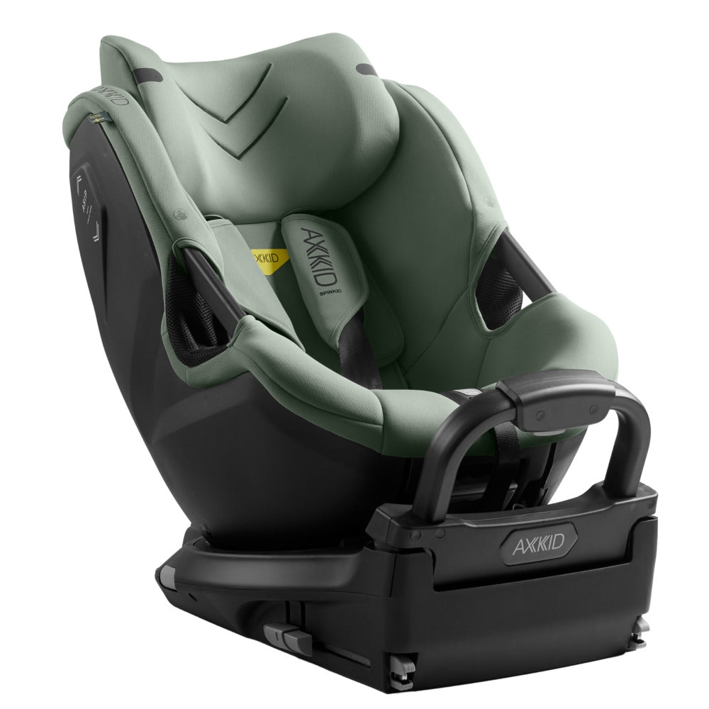 Bakovervendt bilstol Spinkid 2 Nordic Bloom Green bakside
