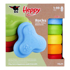 Balansesteiner Heppy Rocks 5-pk med strukturert i bruk av barn