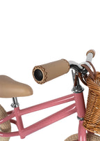 Detalj av hjul på Balansesykkel 12" med kurv fra 3 år, rosa