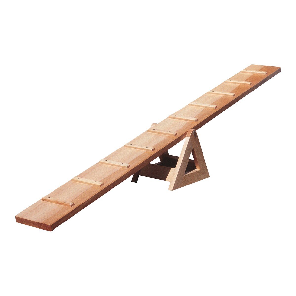 Balansevippe i bøketre 170 x 17 cm fra Eduplay forfra