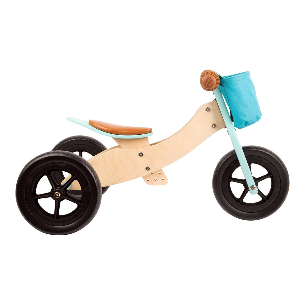 Balanssykkel og trehjulssykkel Maxi 2in1 small foot forfra