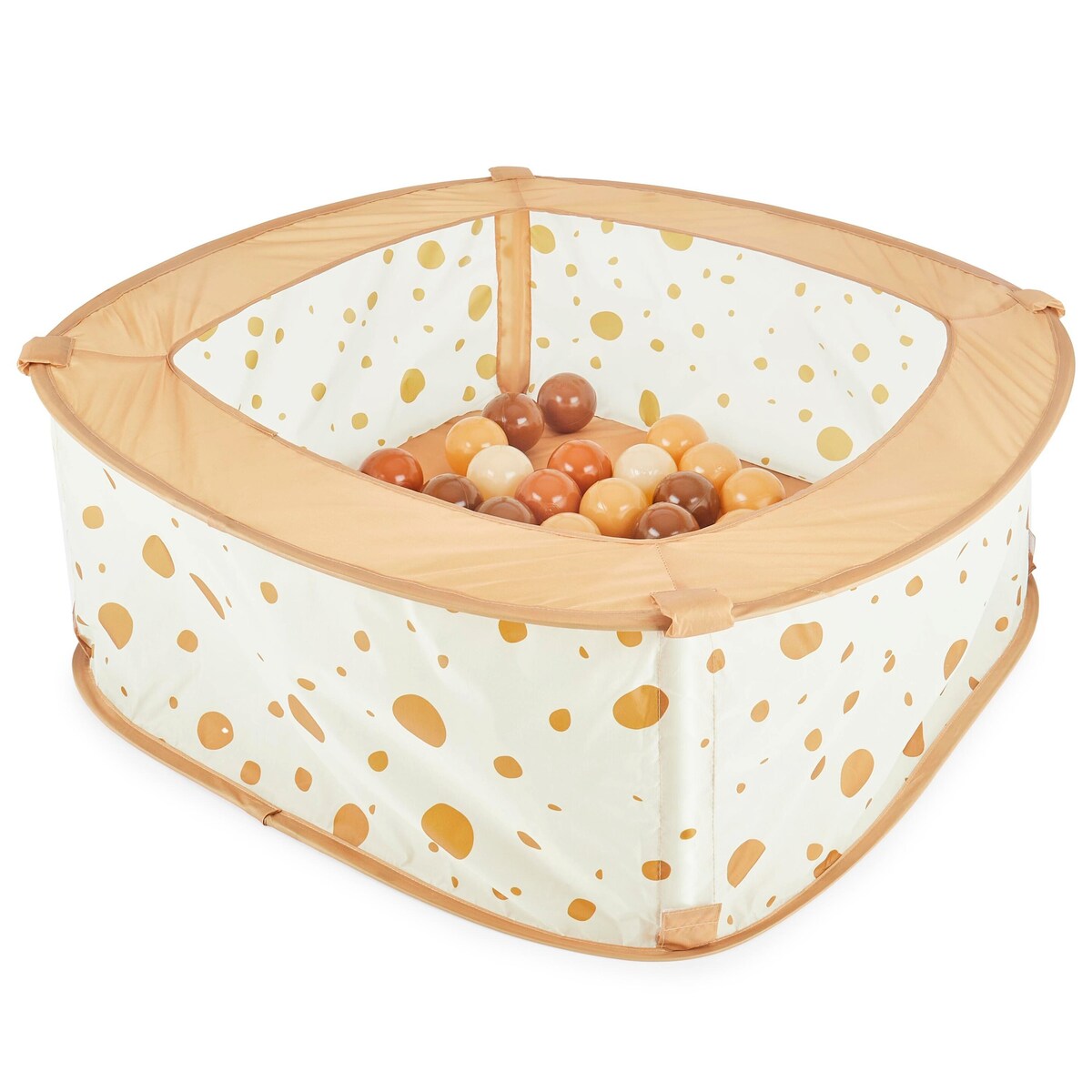 Ballbasseng pop-up Dots med 50 baller polyester forfra