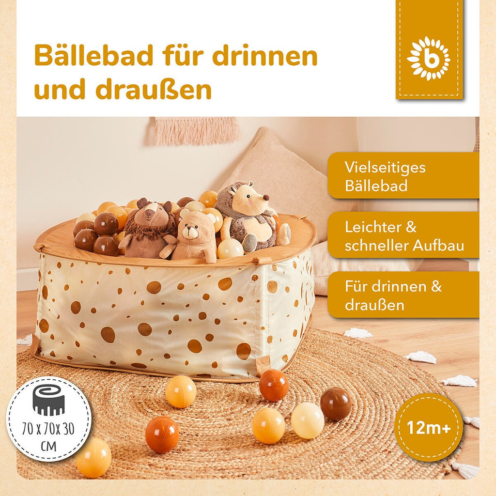 Ballbasseng pop-up Dots med 50 baller polyester i bruk