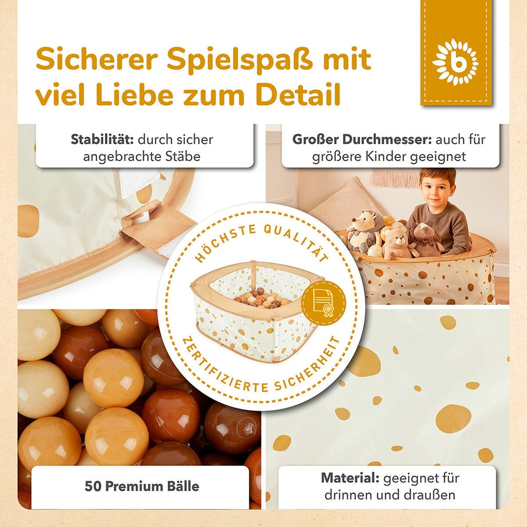 Transport av Ballbasseng pop-up Dots med 50 baller polyester