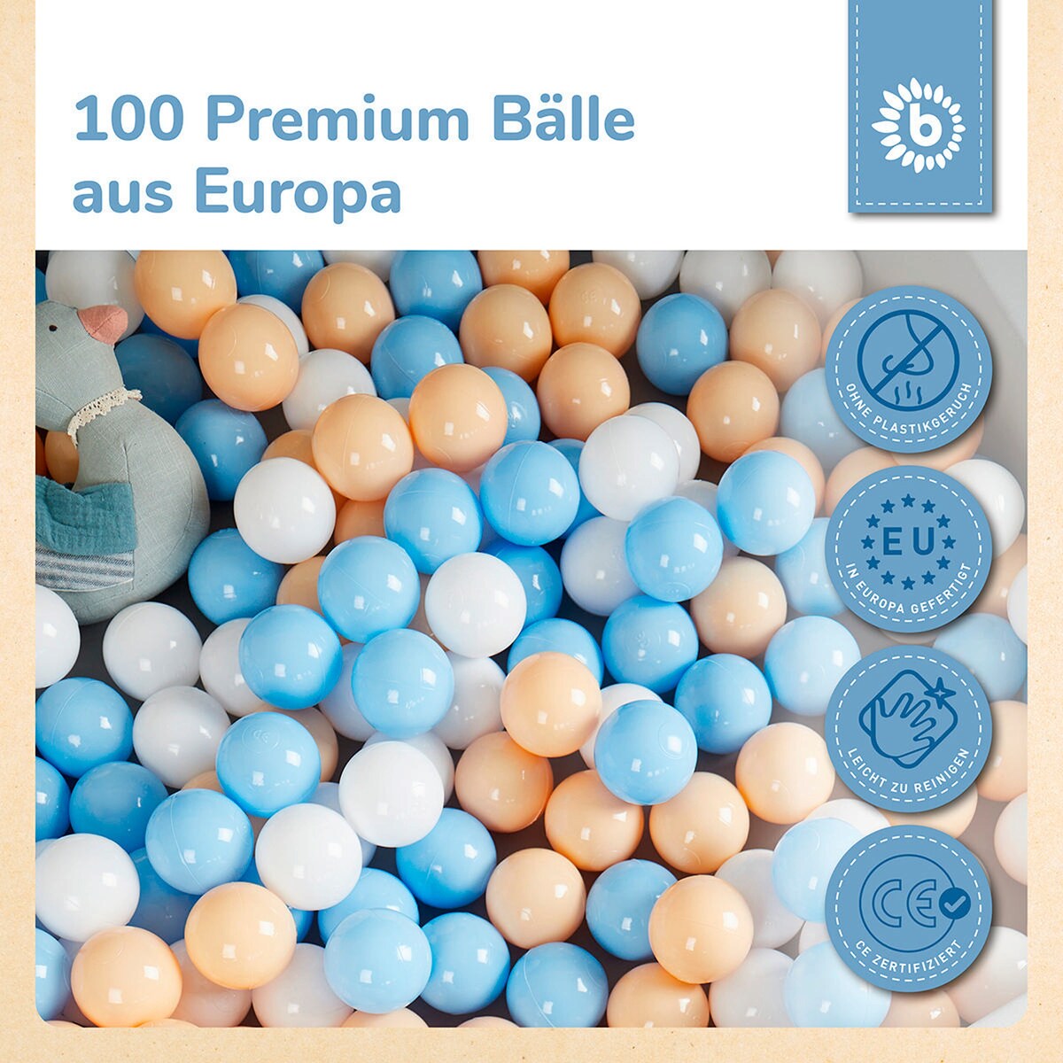 Ballbassengballer 100 stk Beach barn som leker