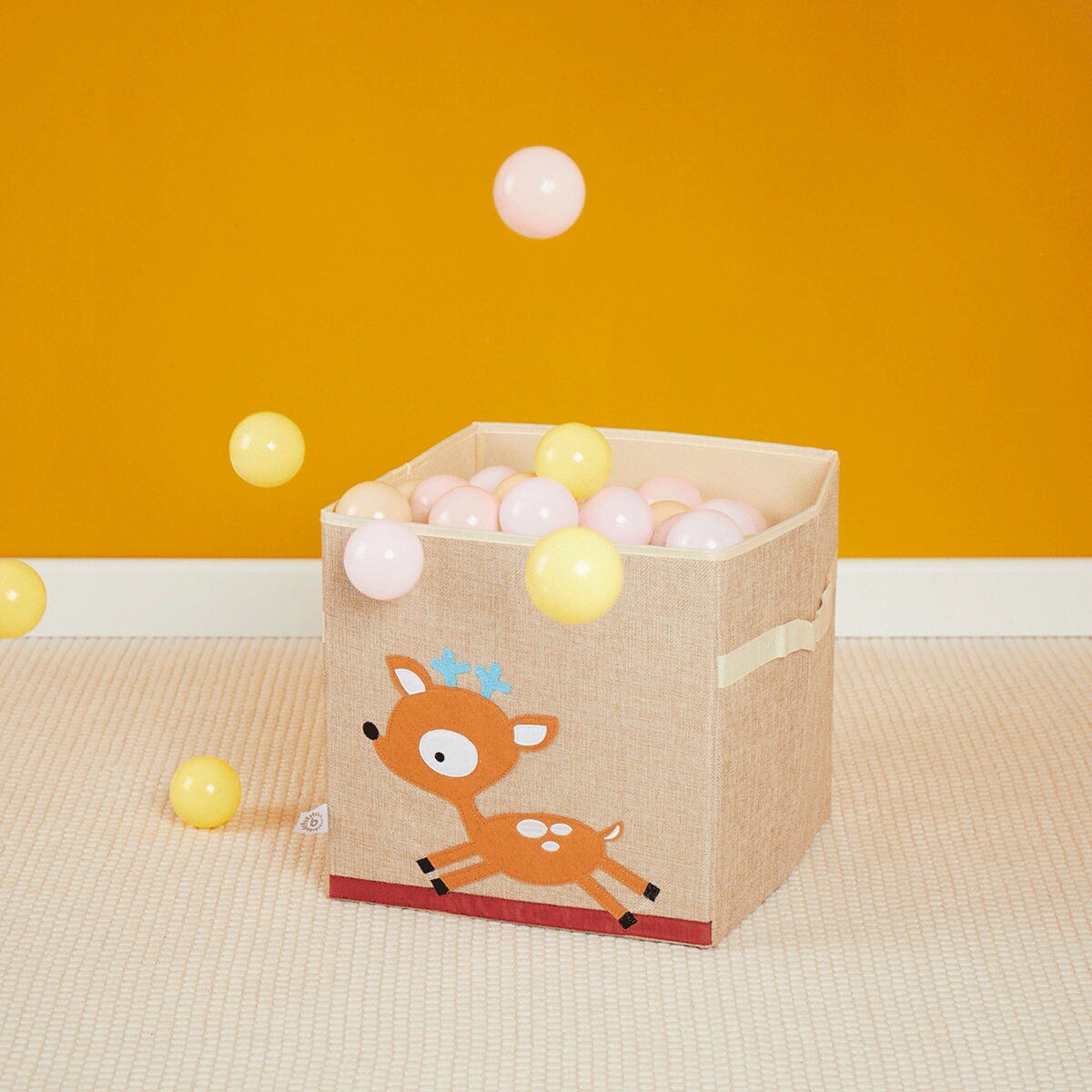 Ballbassengballer 100 stk Blossom i plast fra 6 mnd - Bieco