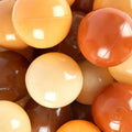 Forfra bilde av Baller til ballbasseng 100 stk Chocolate Bliss Ø 6 cm