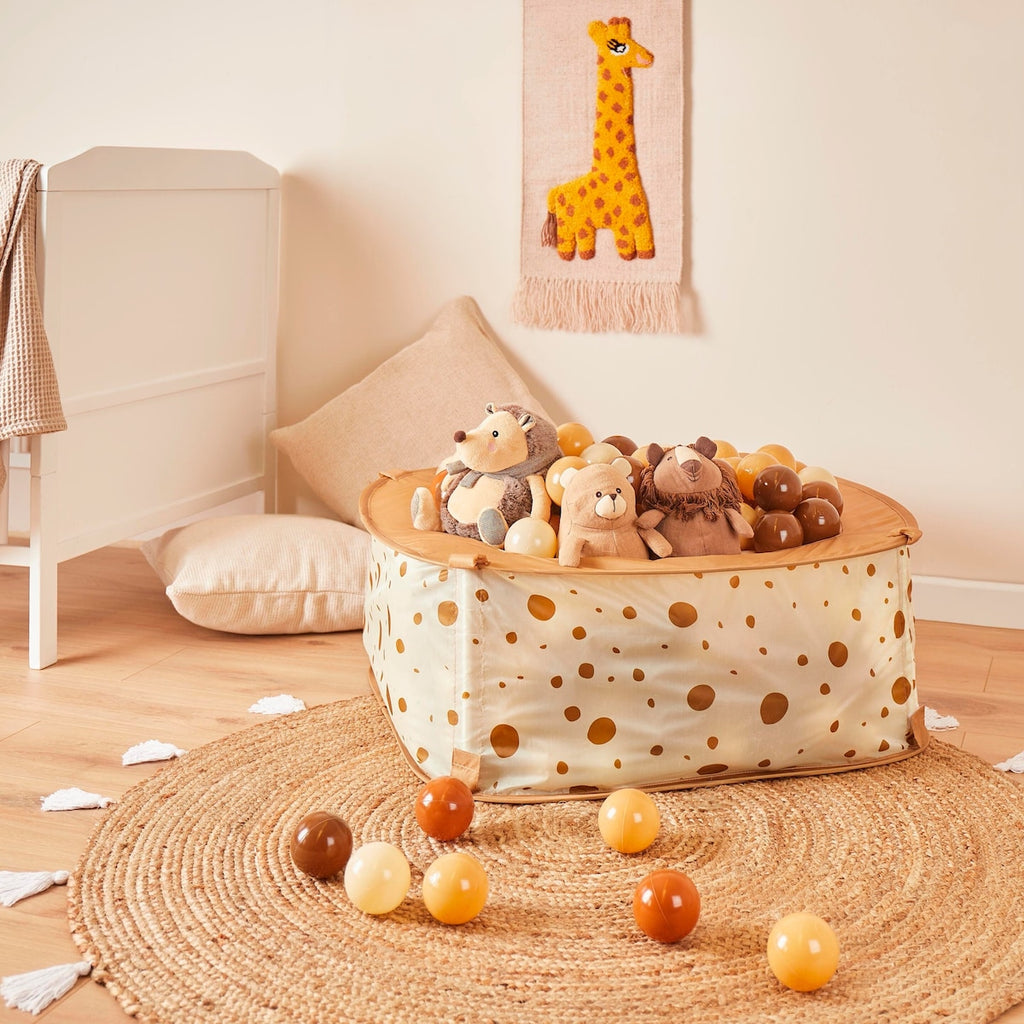 Bakside bilde av Baller til ballbasseng 100 stk Chocolate Bliss Ø 6 cm