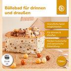 Baller til ballbasseng 100 stk Chocolate Bliss Ø 6 cm fra 6 mnd - Bieco