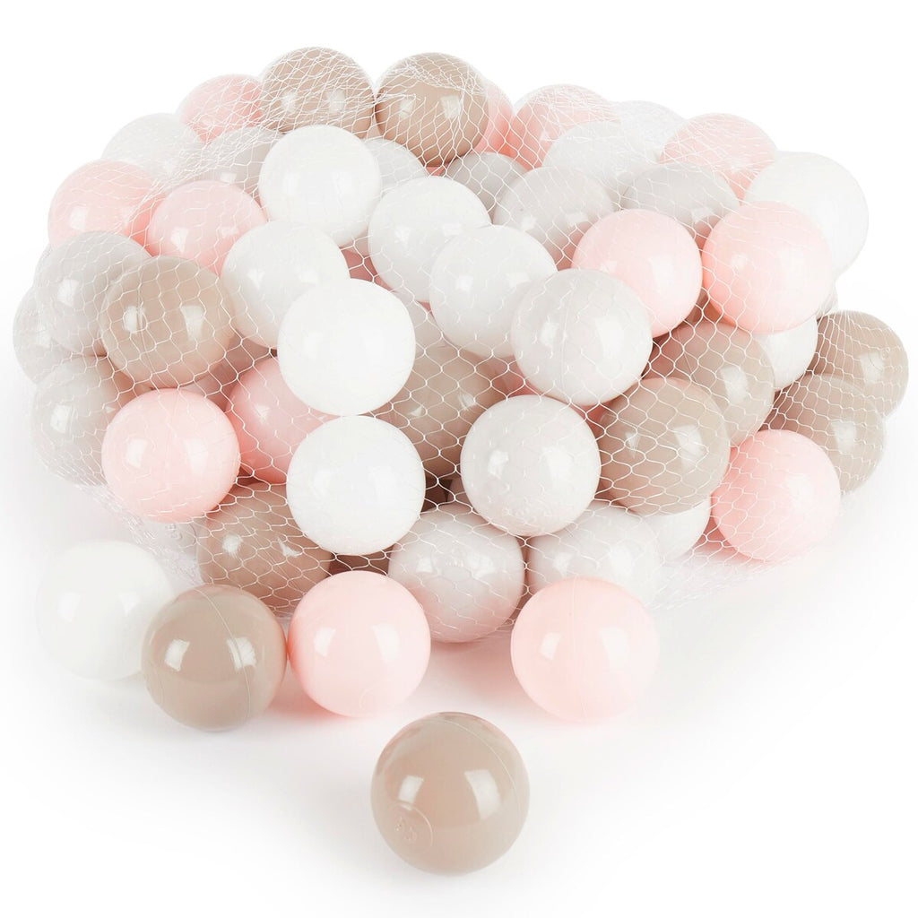 Baller til ballbasseng 100 stk Cotton pastell Ø 6 cm bakside