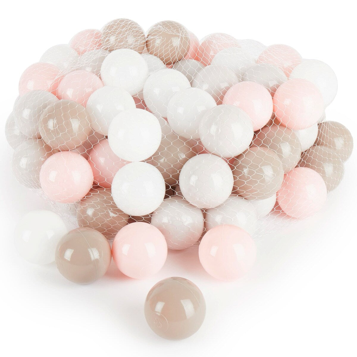 Baller til ballbasseng 100 stk Cotton pastell Ø 6 cm bakside