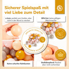 Baller til ballbasseng 100 stk Sunrise pastell fargeutvalg