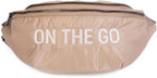 Banana Bag On the Go quiltet hofteveske beige - Childhome bakside