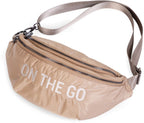 Detalj av Banana Bag On the Go quiltet hofteveske beige - Childhome