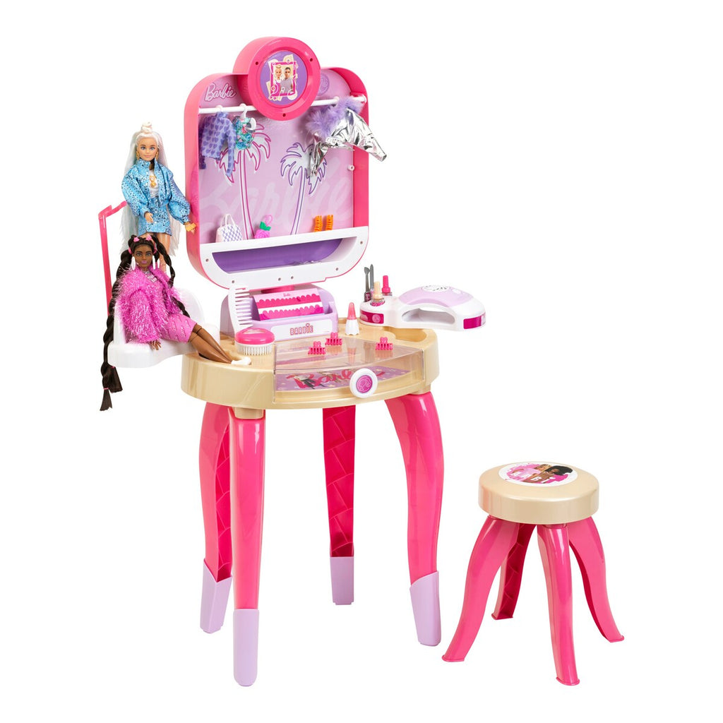 Barbie skjønnhetsstudio Happy Vibes med neglеtørker med dukker
